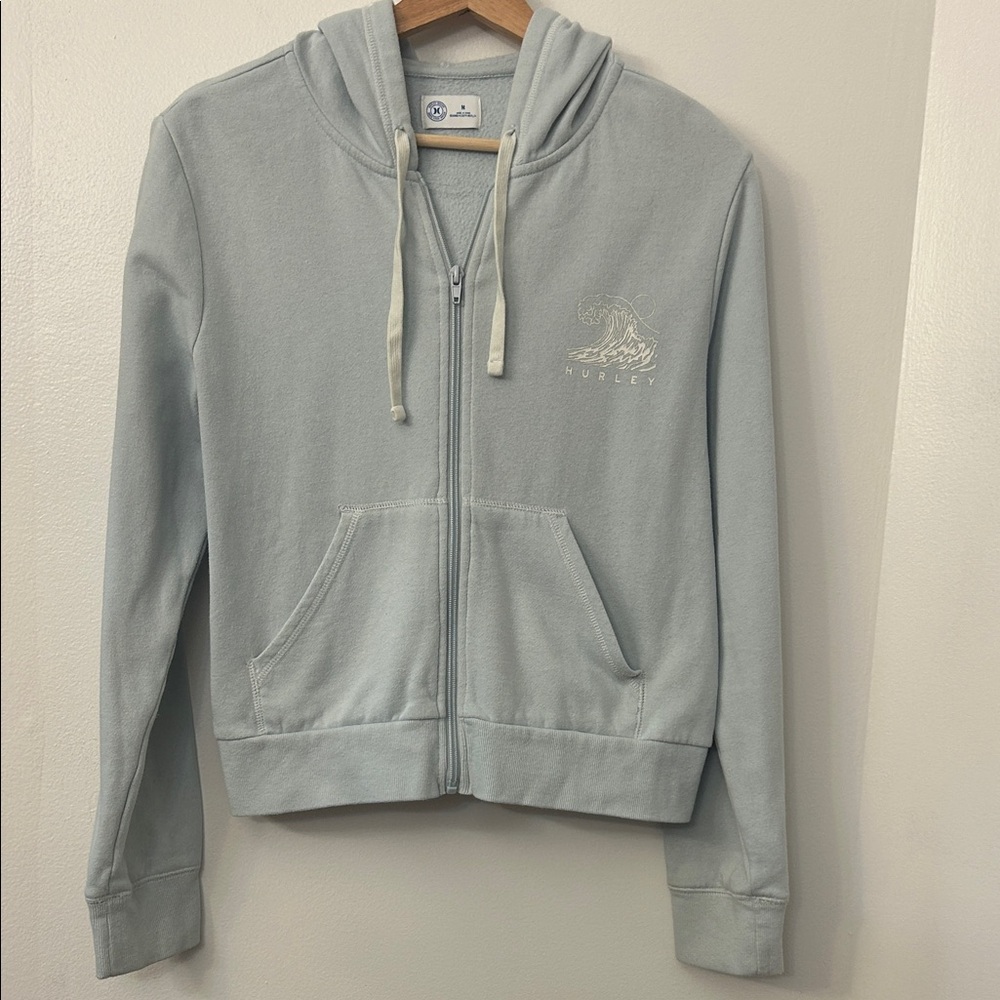 Hurley Sky Blue Hoodie with Front Pocket